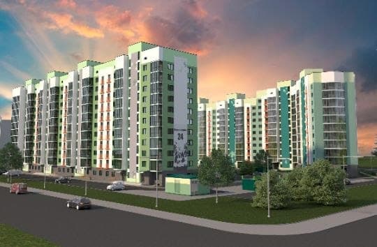 In the Soviet district, an 11-storey house for 180 apartments is being built
