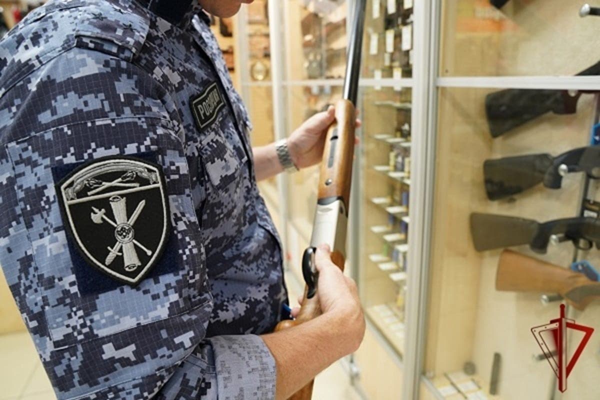 In the Kursk region for a week, the Rosgvardeis seized one weapon
