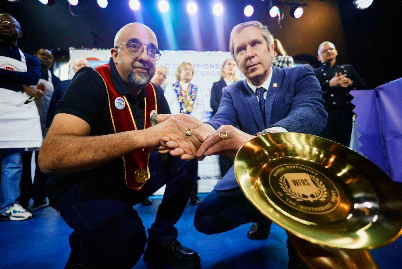 President of the Restaurant Sports Federation of Morocco awarded WFRS Ring at the World Cup in St. Petersburg