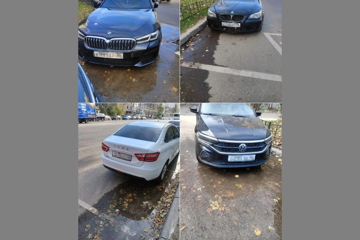 Воронежский водоканал не может подъехать к местам аварий из-за припаркованных машин