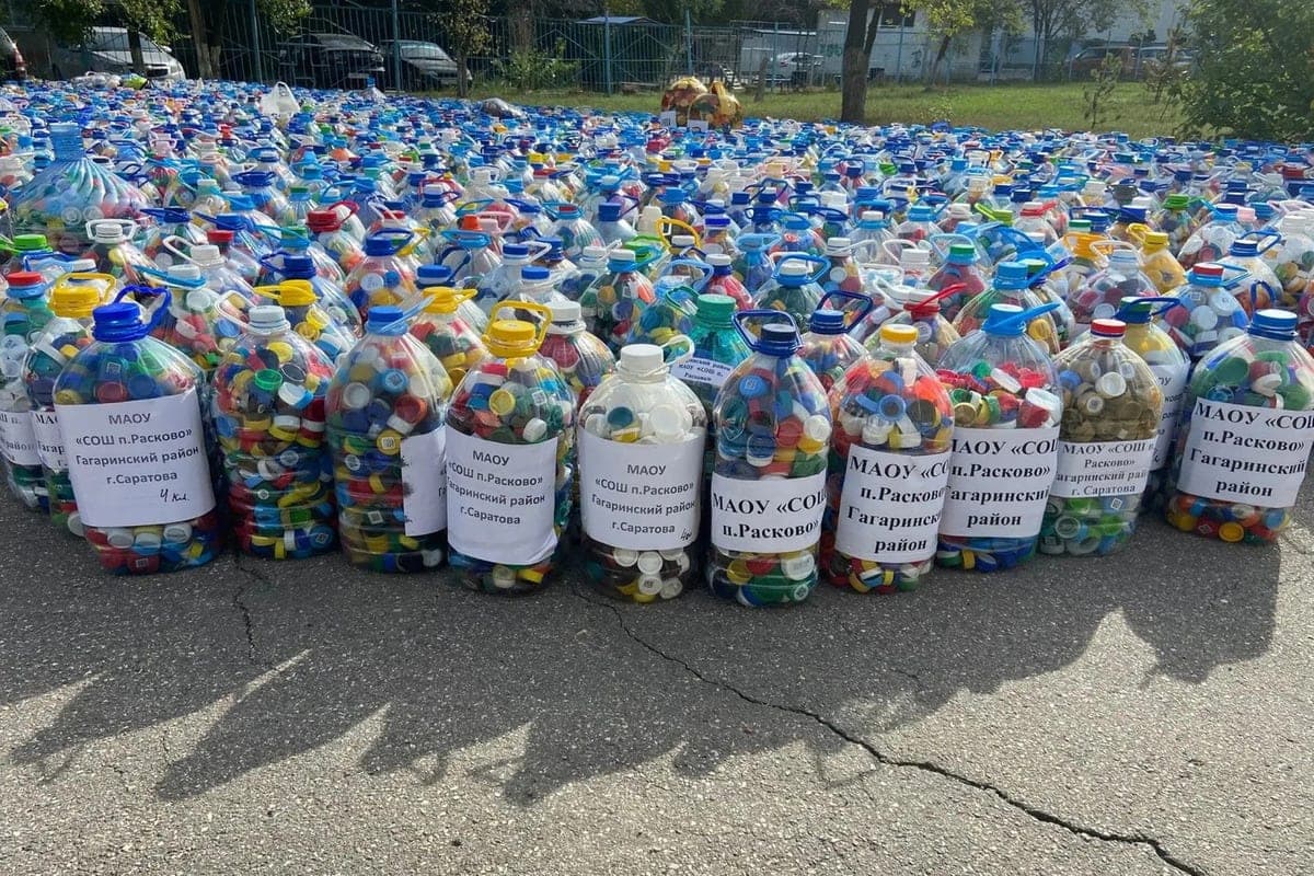 Almost 8 million plastic covers collected in the Saratov region