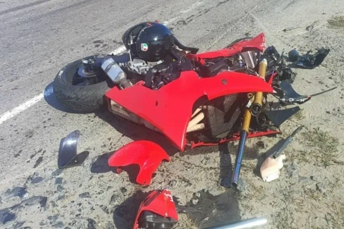 In Mines, a motorcyclist died in an accident with Volvo