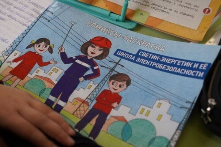 Энергетики Дагестана провели урок электробезопасности для школьников