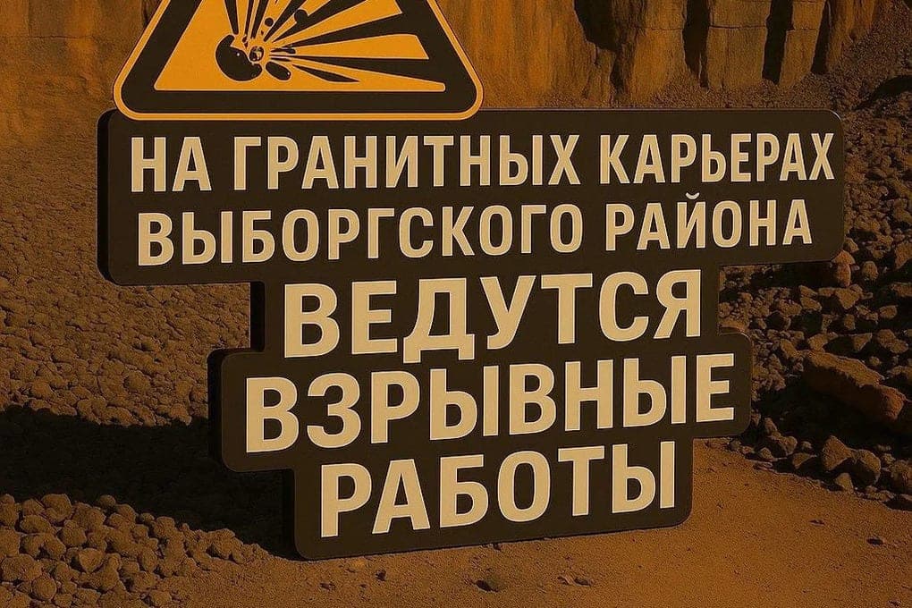 In the quarry of the Kamennogorsk settlement from 8 to 17 hours on October 10 will explode