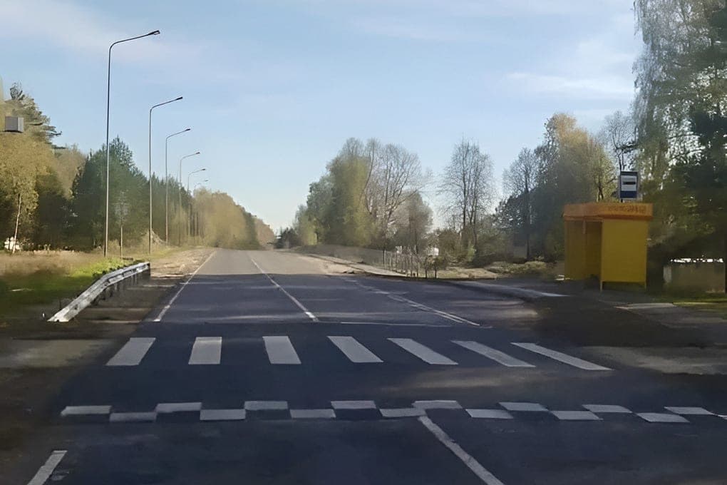 In the village of Kalinino equipped 2.66 km of new pavement