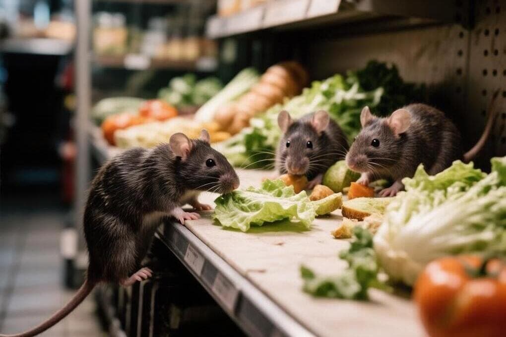 In Dolgopondny, rats staged a feast on the counter