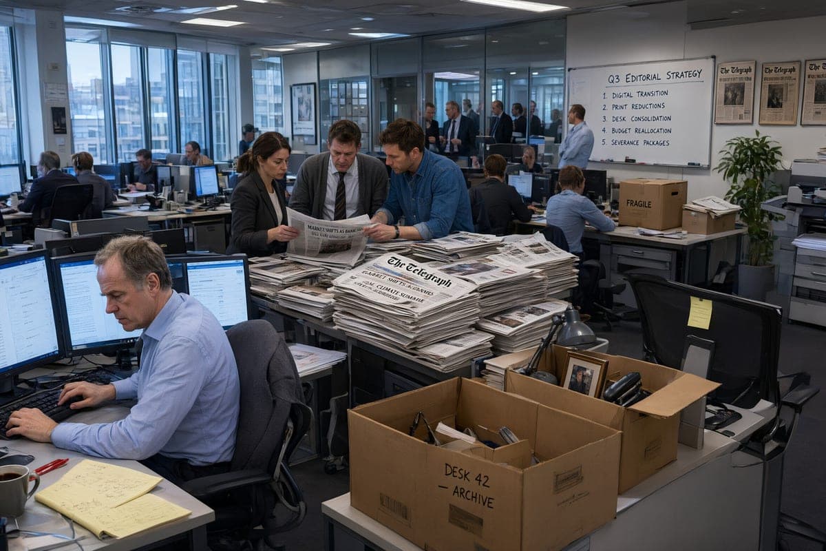 Leading UK media could kick out around 15 per cent of staff