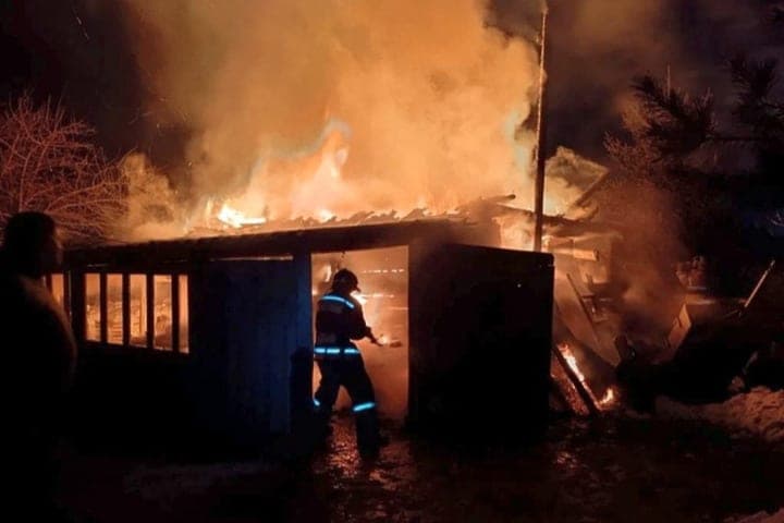 В двух пожарах Воронежской области погибли двое мужчин