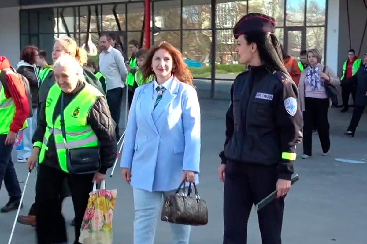 In Lipetsk held a security action for people with visual impairments
