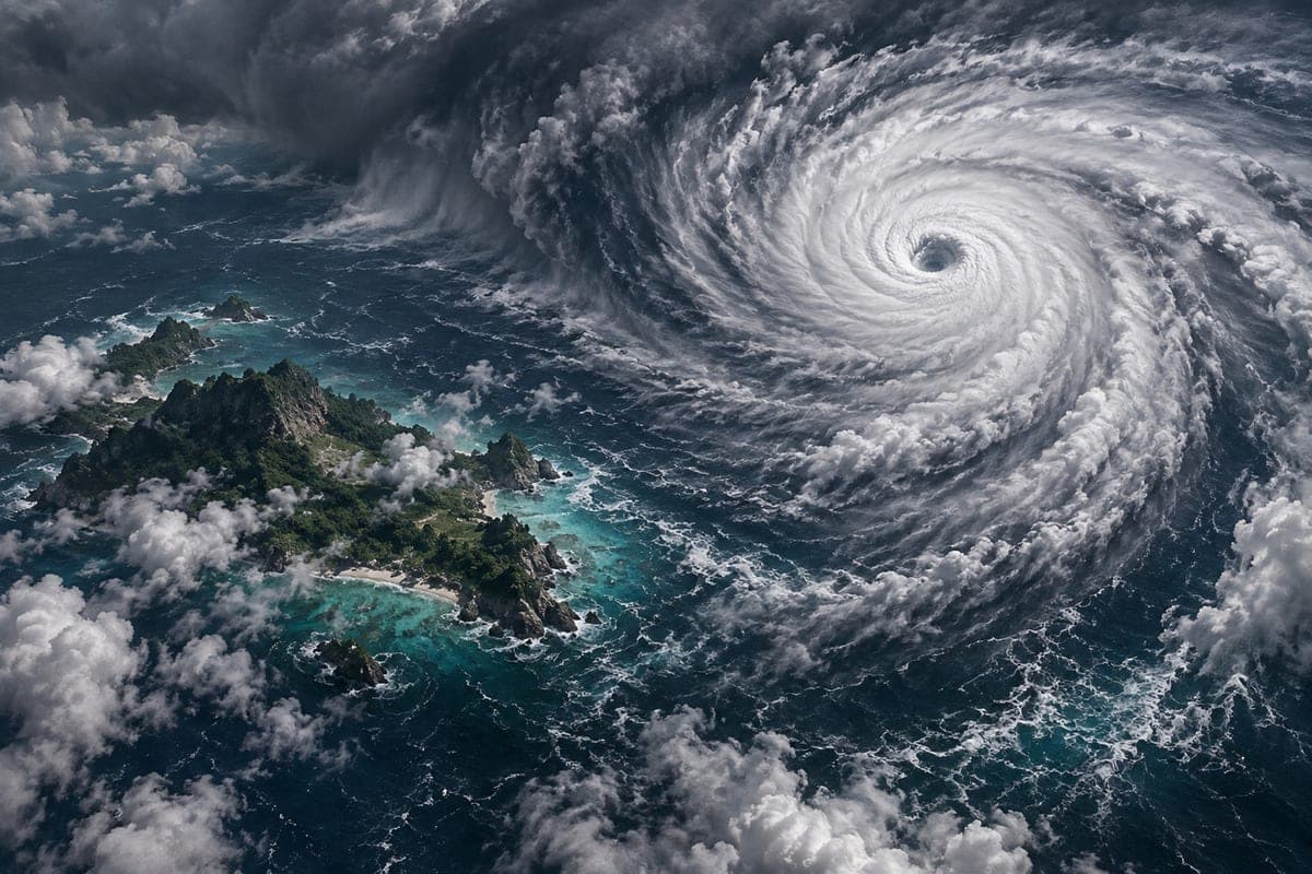Hurricane " Trudi" reached the coast of Mexico
