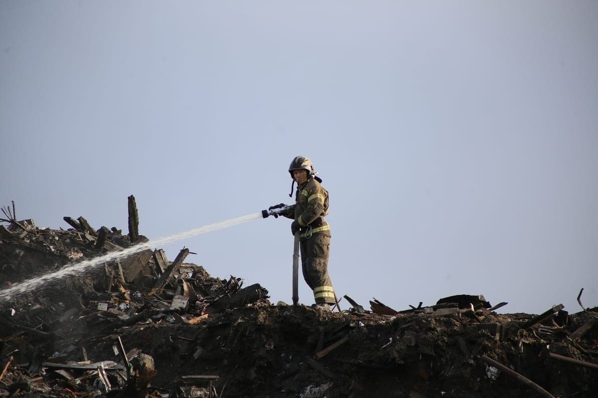 There is no open burning and smoke at the MSW site in Naryan-Mar