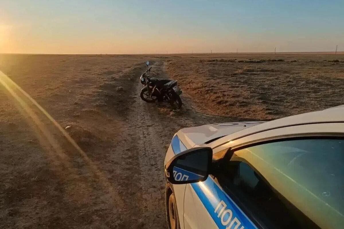 In Kalmykia with signs of intoxication detained a motorcyclist