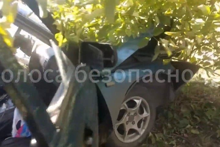 In Uvarovo, the “ten” flew into the ditch and rammed a tree