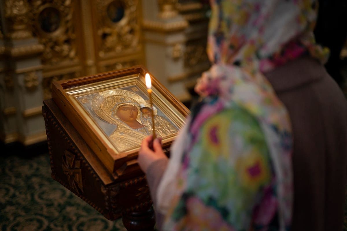 The priests explained to the Bryants when it is better to visit the graves of loved ones