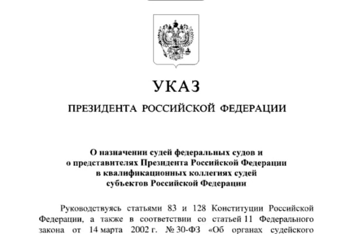 Putin appoints new judge in Zaporozhye region