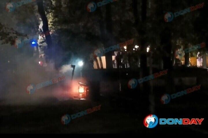 Электросамокат сгорел дотла в парке Горького в Ростове