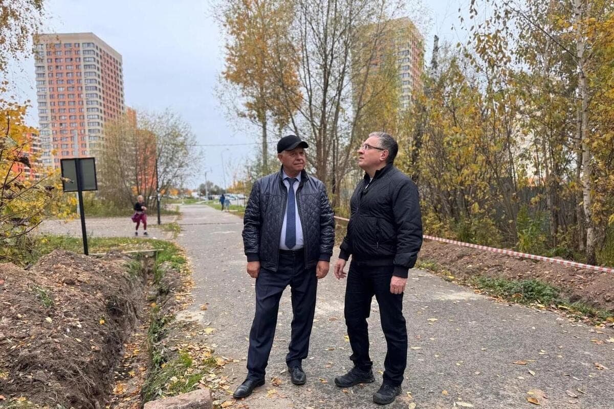 Kaluga mayor came to the Provincial Park on the Right Bank