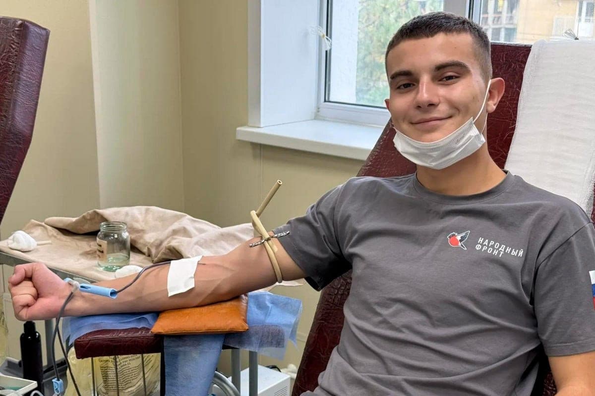 35 young mariupol residents donated blood as part of donor action
