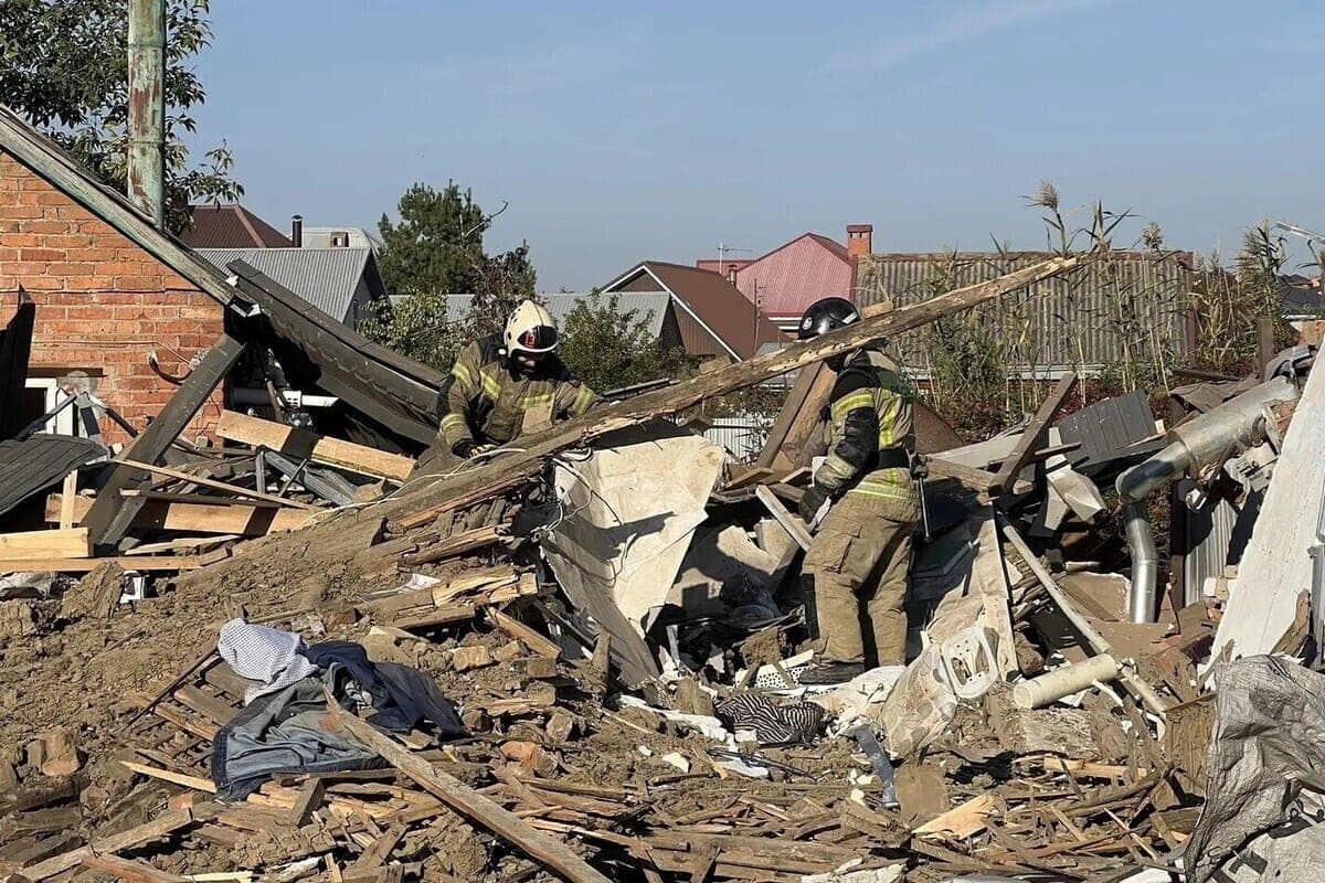 Gas explosion destroyed a house near Krasnodar, there is a dead