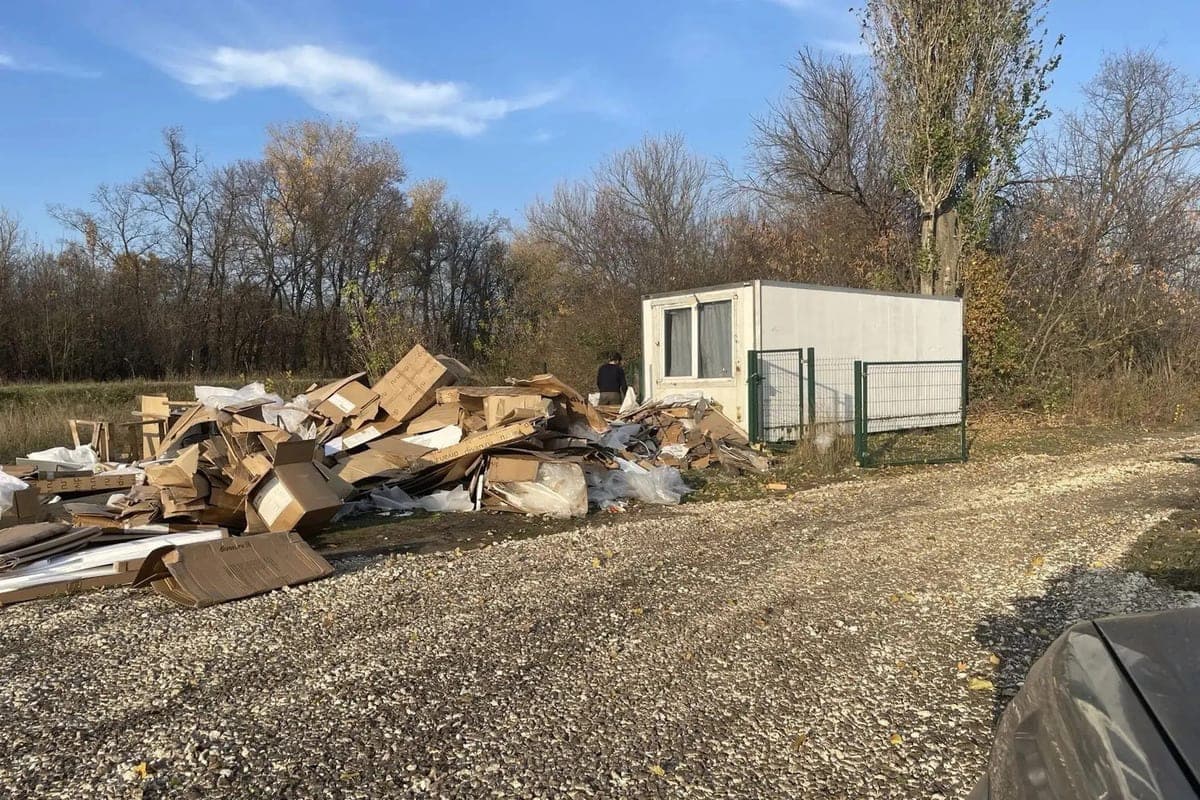 In the Yelets district removed a natural landfill at the entrance to “Olshanka”