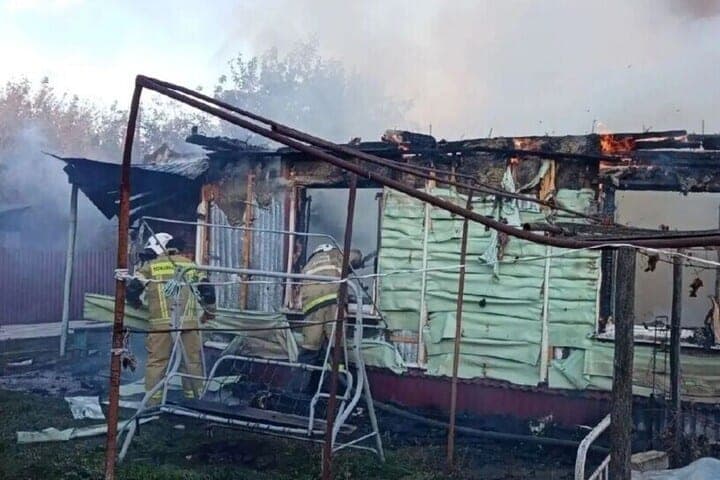 Жилой дом сгорел в Кораблине Рязанской области