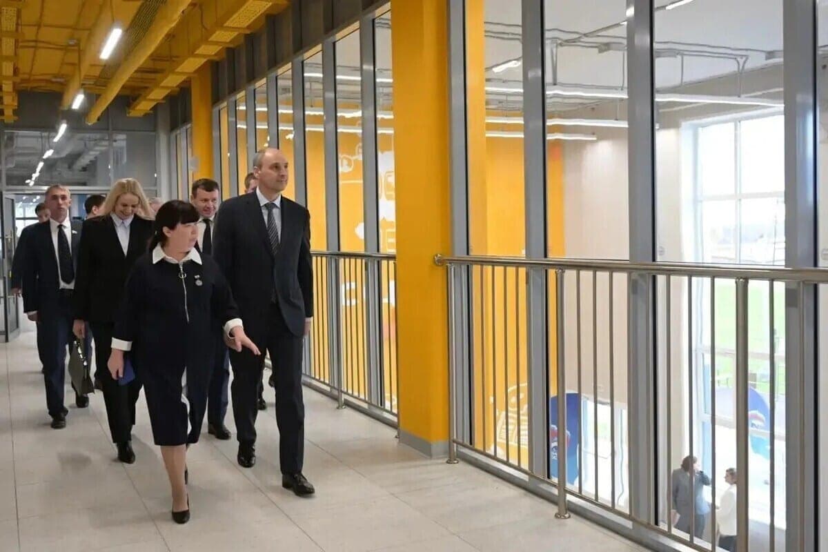 Denis Pasler praised the readiness of the newly built school and fire station