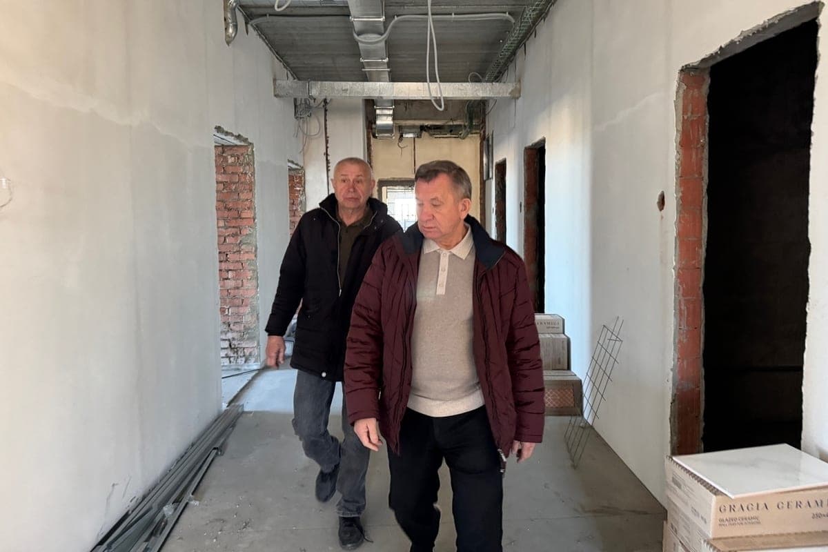 New building of Zemetchinsk district hospital connected to heating