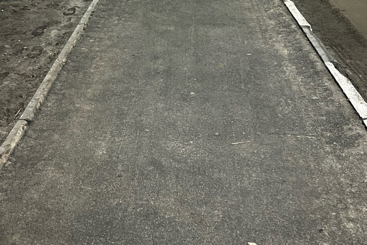 In Orel, they restored the sidewalk in the Andrianovsk microdistrict