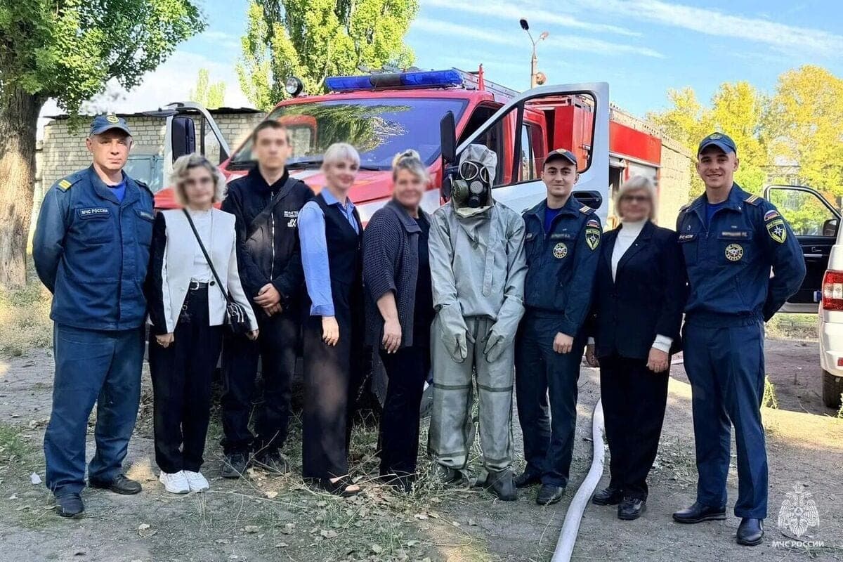Emergencies Ministry rescuers conducted training at Melitopol College