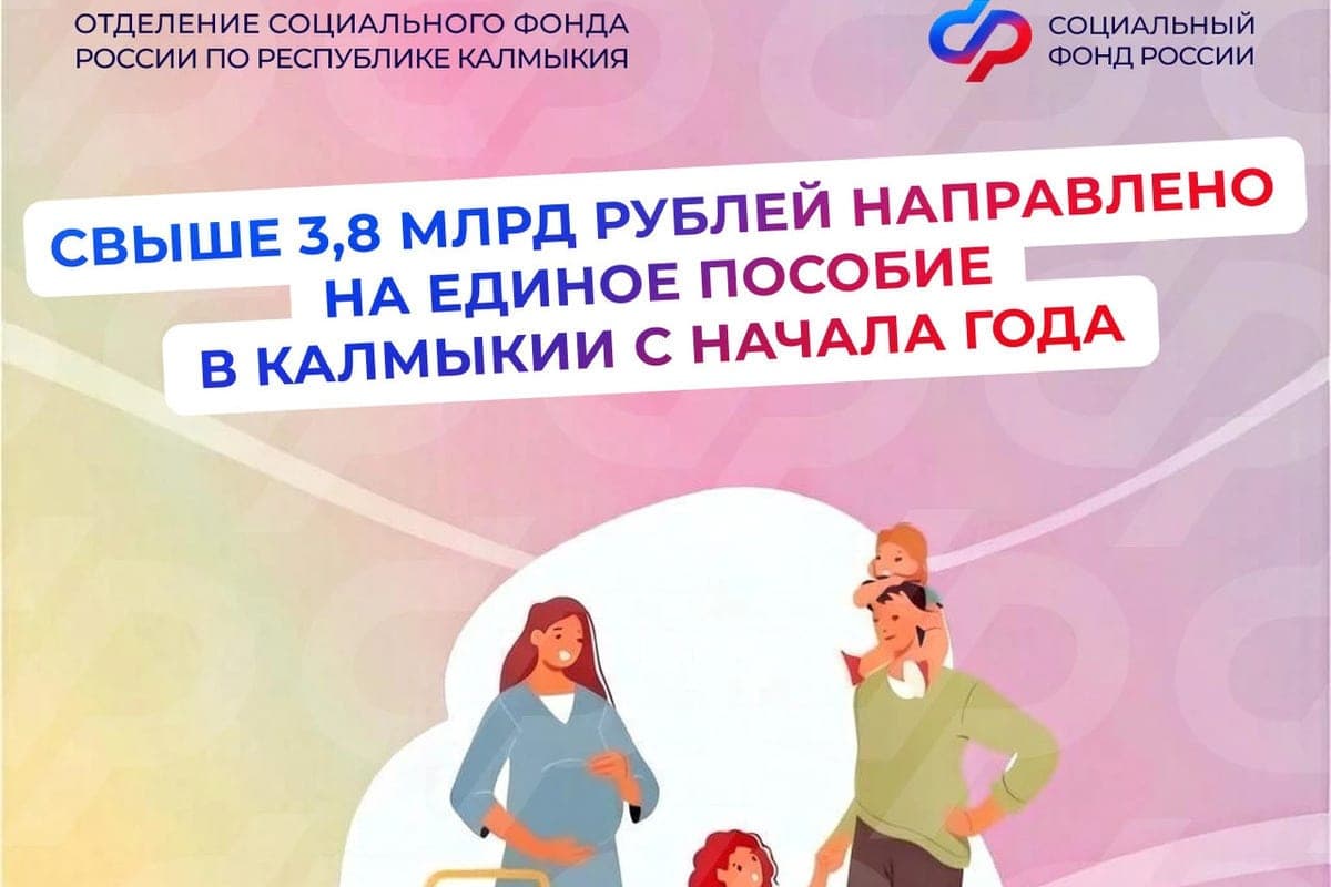 In Kalmykia, more than 33 thousand children receive a single allowance