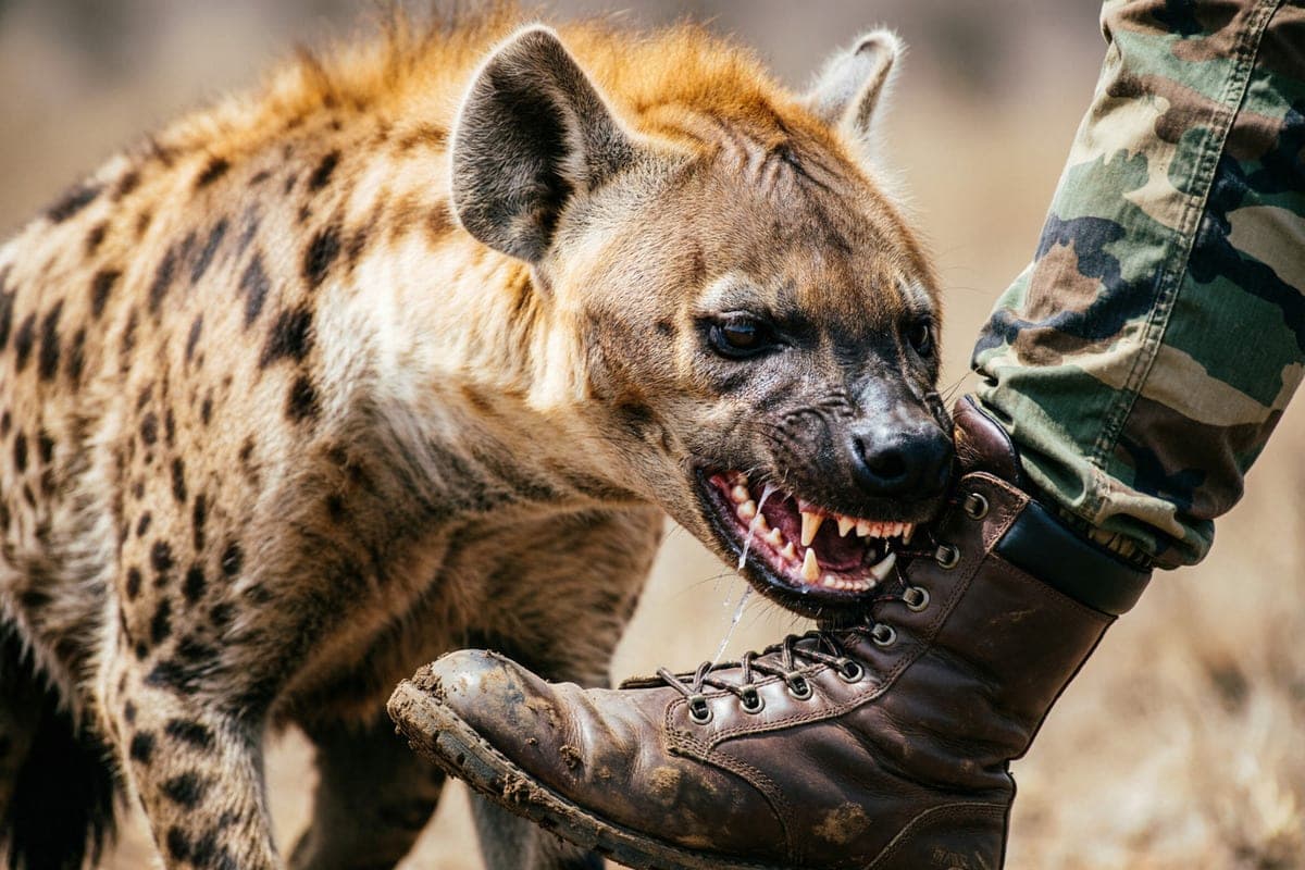 LBC: A flock of hyenas attacked a British army patrol
