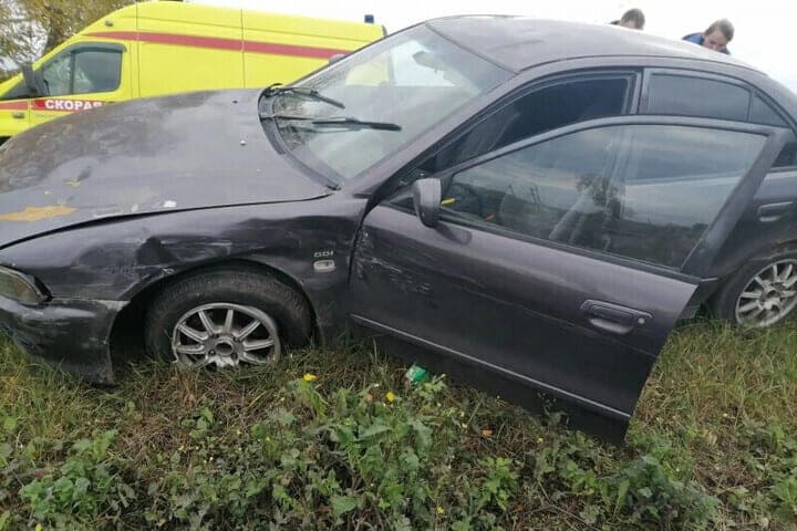 In the village of Kursk region faced two foreign cars, the driver was hospitalized