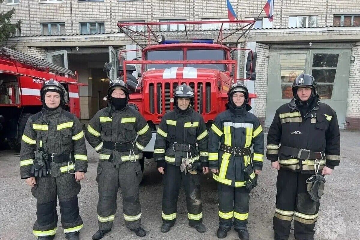 The chicken was rescued from a smoke-filled apartment