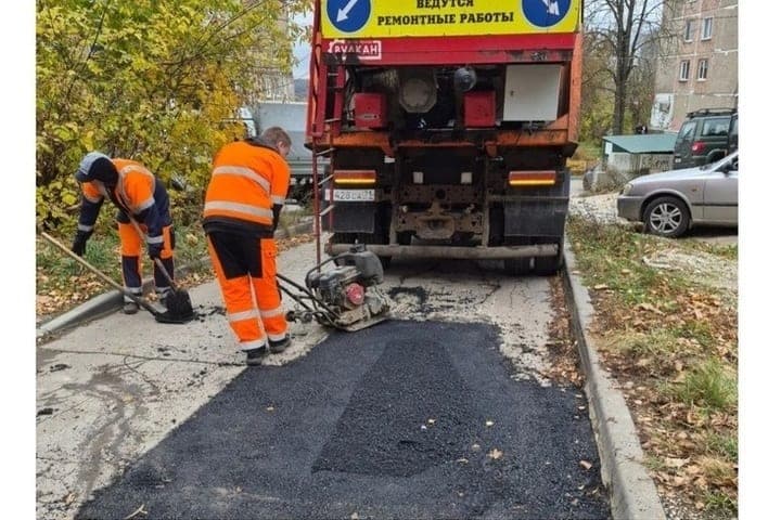 A Tula depuis le début de l'année réparé plus de 45mil mètres carrés de routes
