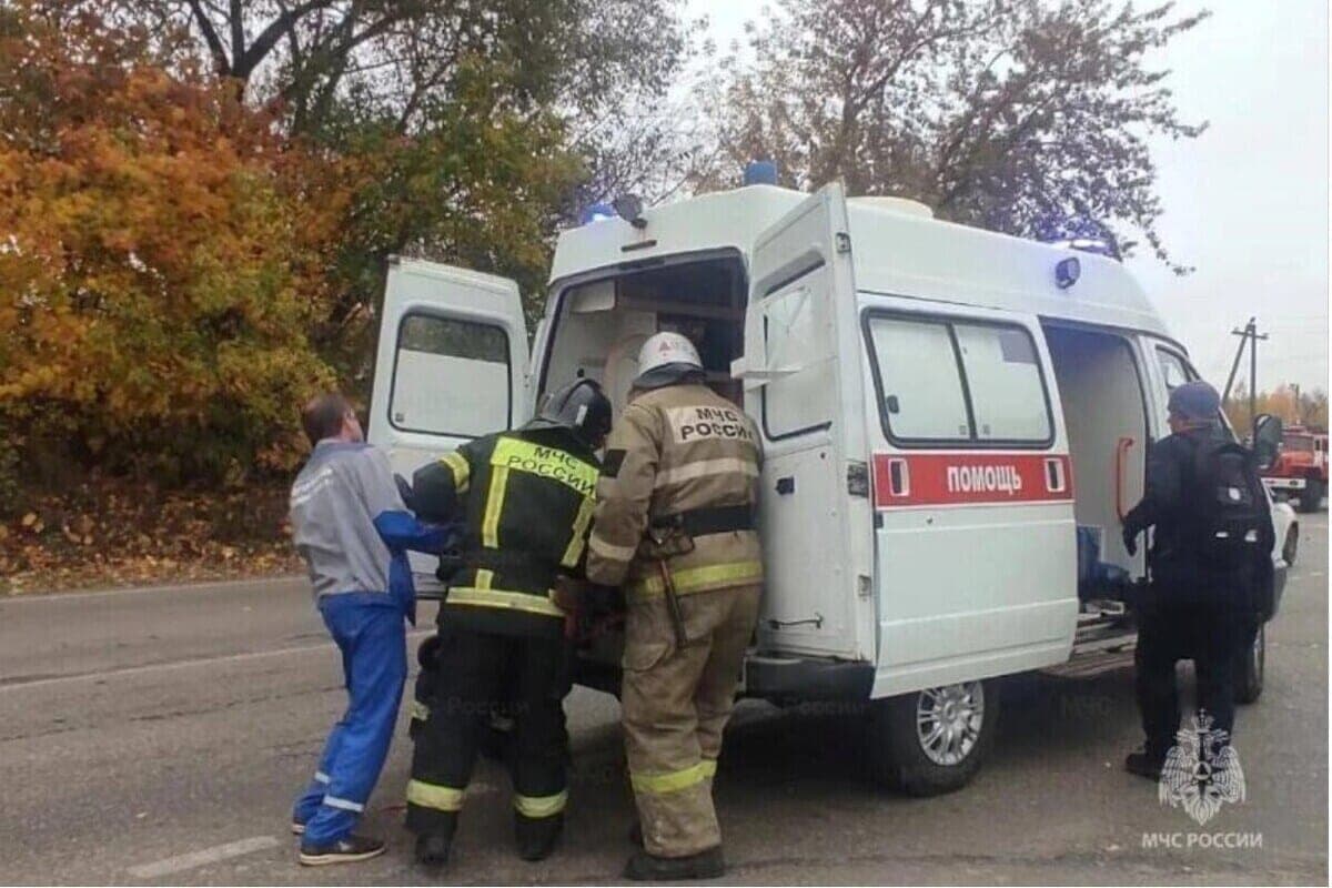 In the Orel region, a passenger car collided with the support of the transmission line