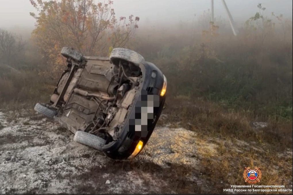 The car overturned in the Korochansky district: a passenger died