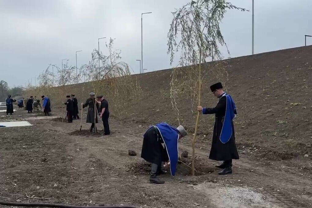 On the Novopyatigorsk lake planted 110 trees