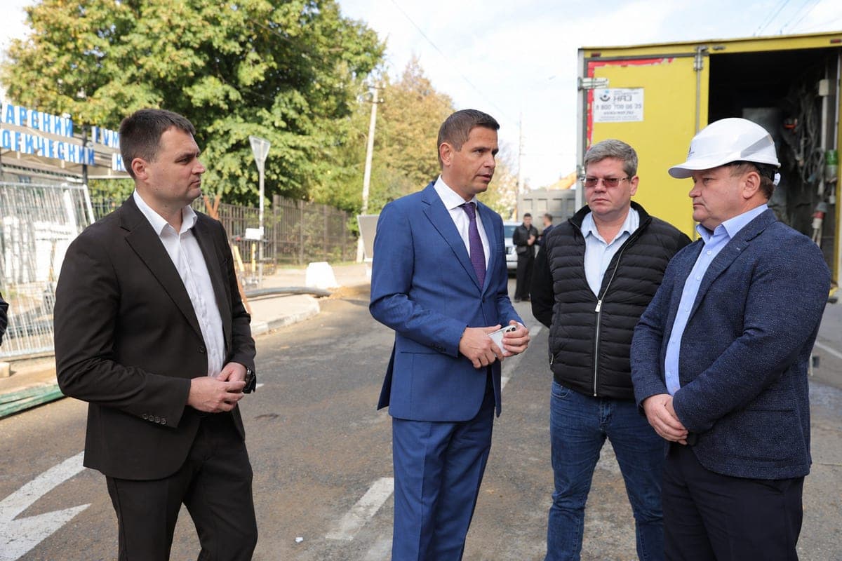 On the street of 1 May in Krasnodar replaced 12 m sewer