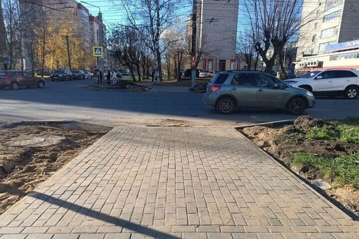 В Кирове сместили пешеходный переход у перекрестка Ленина и Милицейской