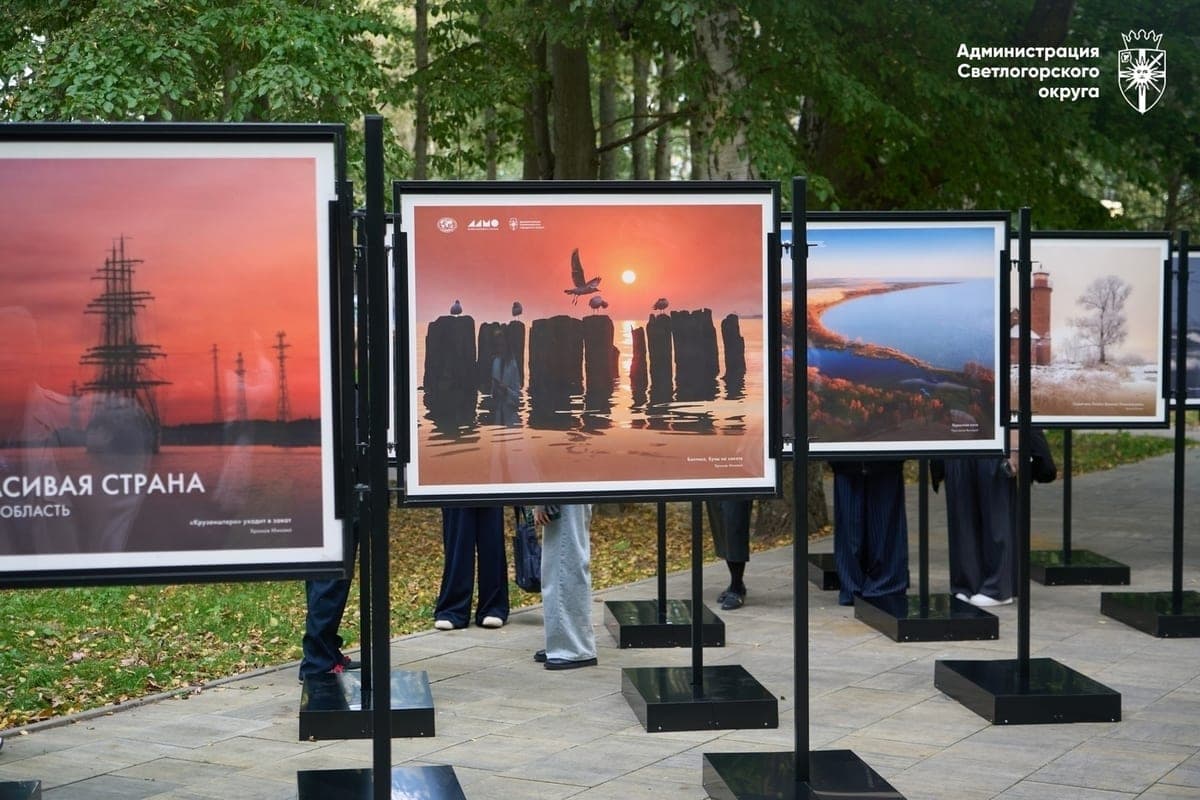 More than 300 photos of the region decorated the Park “Seasons” in Svetlogorsk