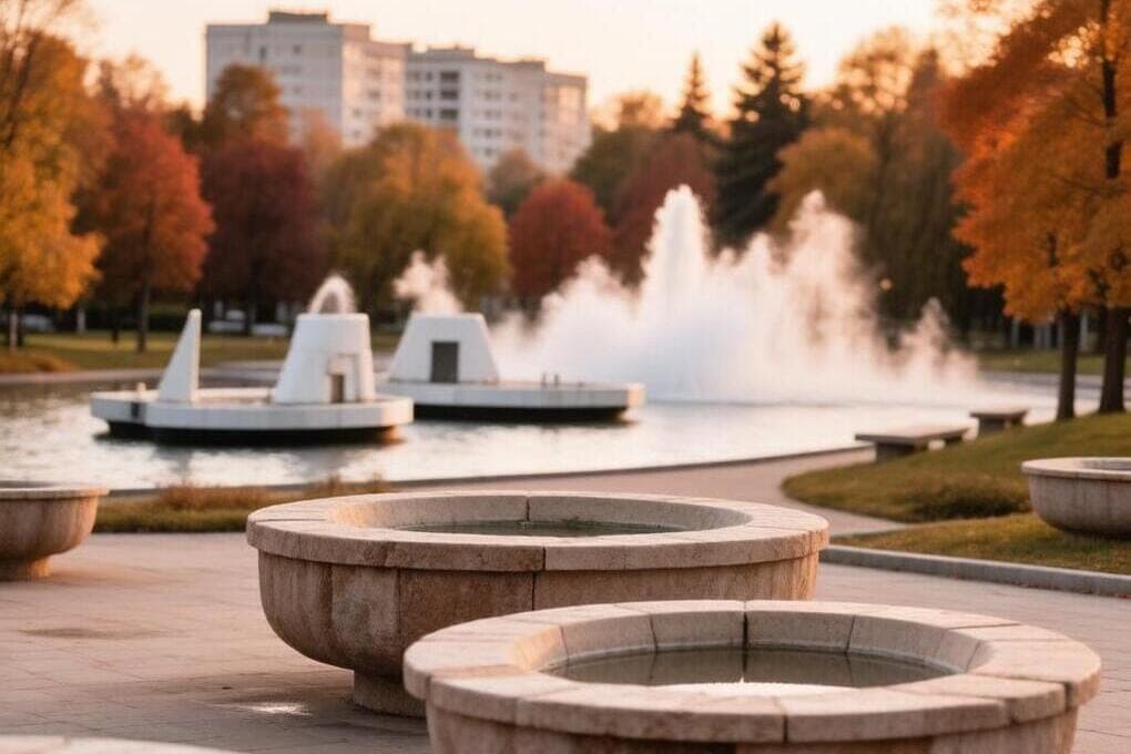 In the suburbs completed the season of fountains