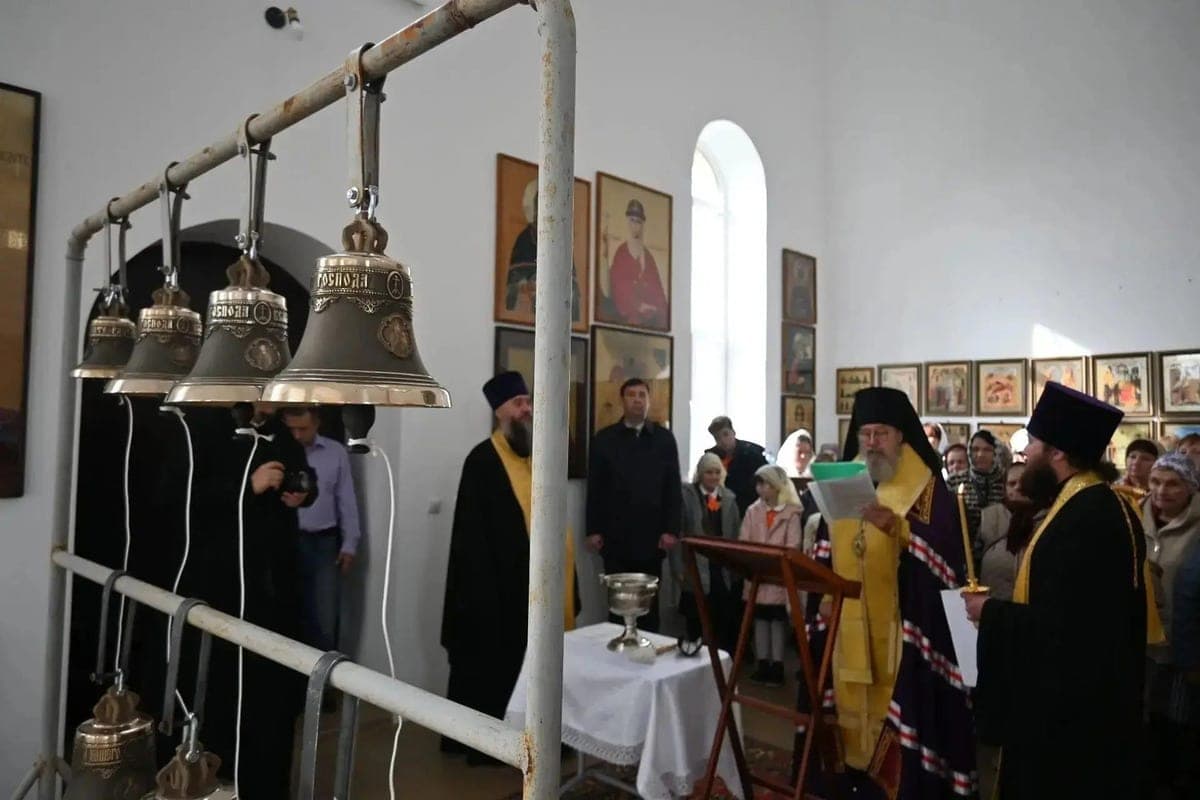 In Dolgorukovo for the first time rang the bells of the new temple of Prince Vladimir
