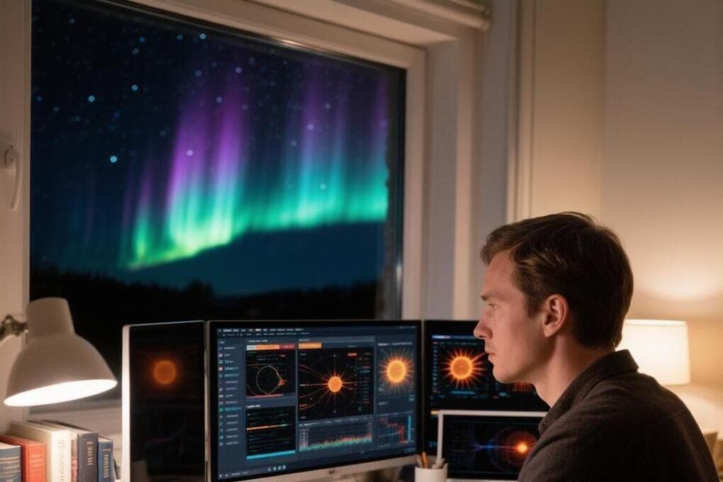 On Earth – a strong magnetic storm: possible bright auroras