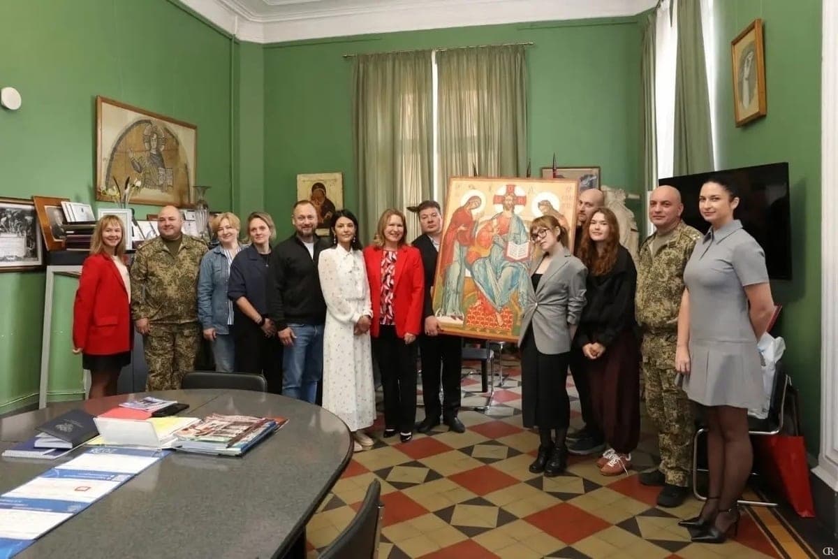 In the military temple in Sertolovo passed the icon “Deesus”