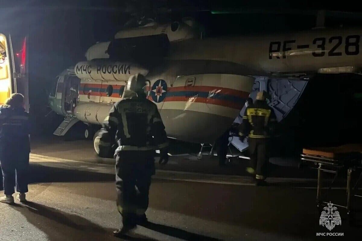 The patient was taken by helicopter to the Tver hospital