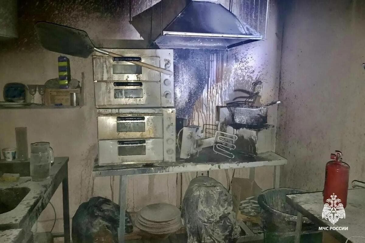 Überhitztes Öl verursachte ein Feuer im Spielraum von Stavropol