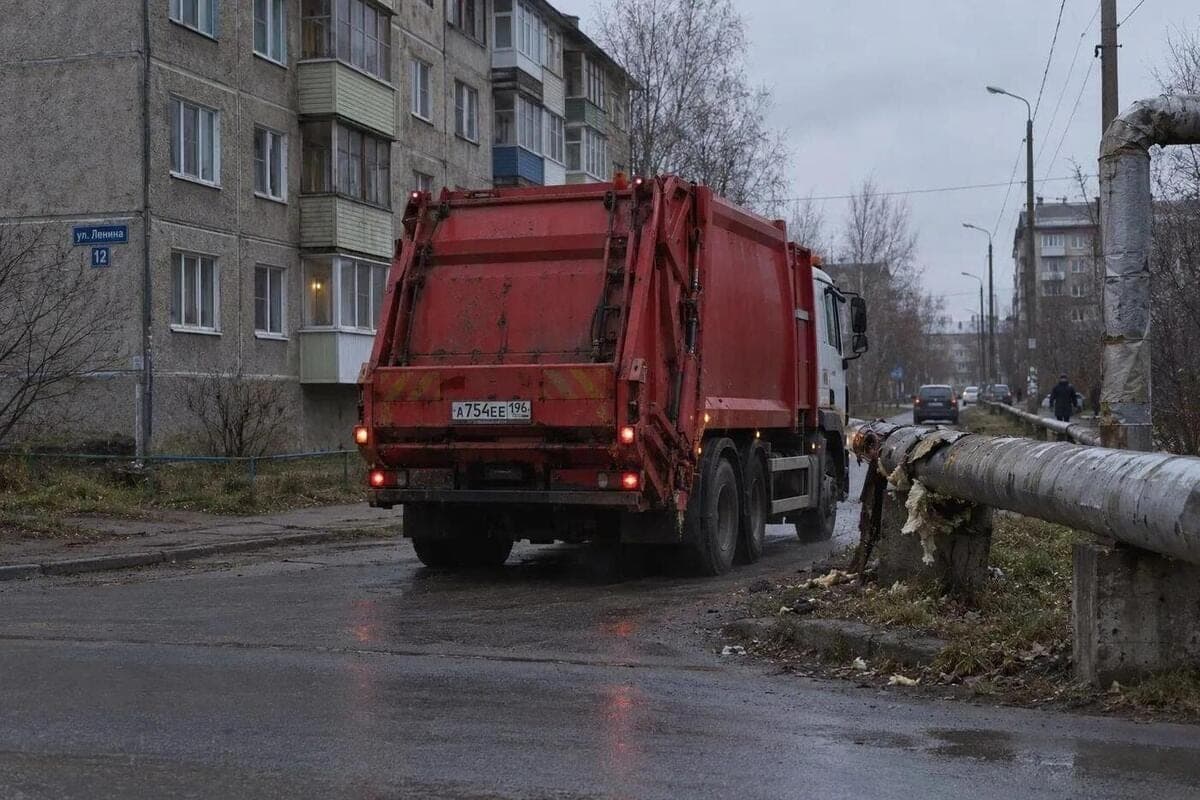 In Krasnouralsk, the driver of the garbage truck was tried for damage to the heating line