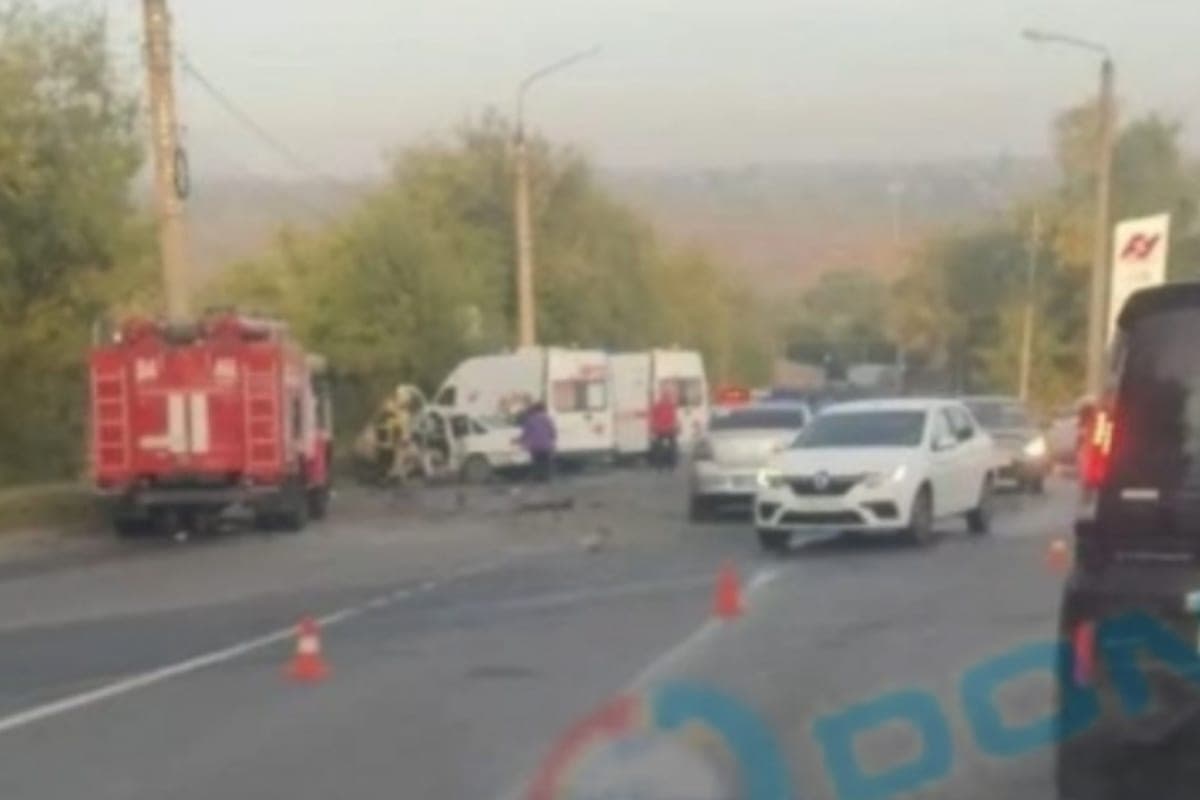 In the network there were shots of a severe accident of a car and an SUV in Mines