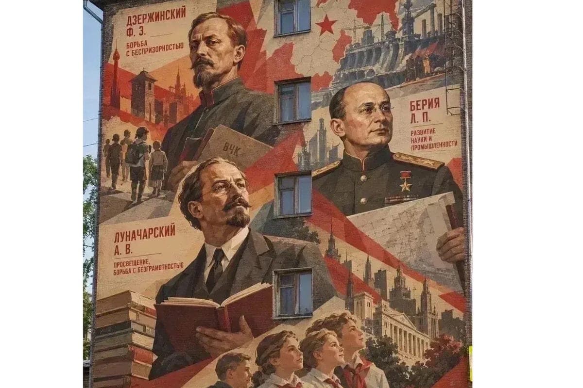 Mural with the image of Beria, Lunacharsky and Dzerzhinsky will be painted in Cherepovets