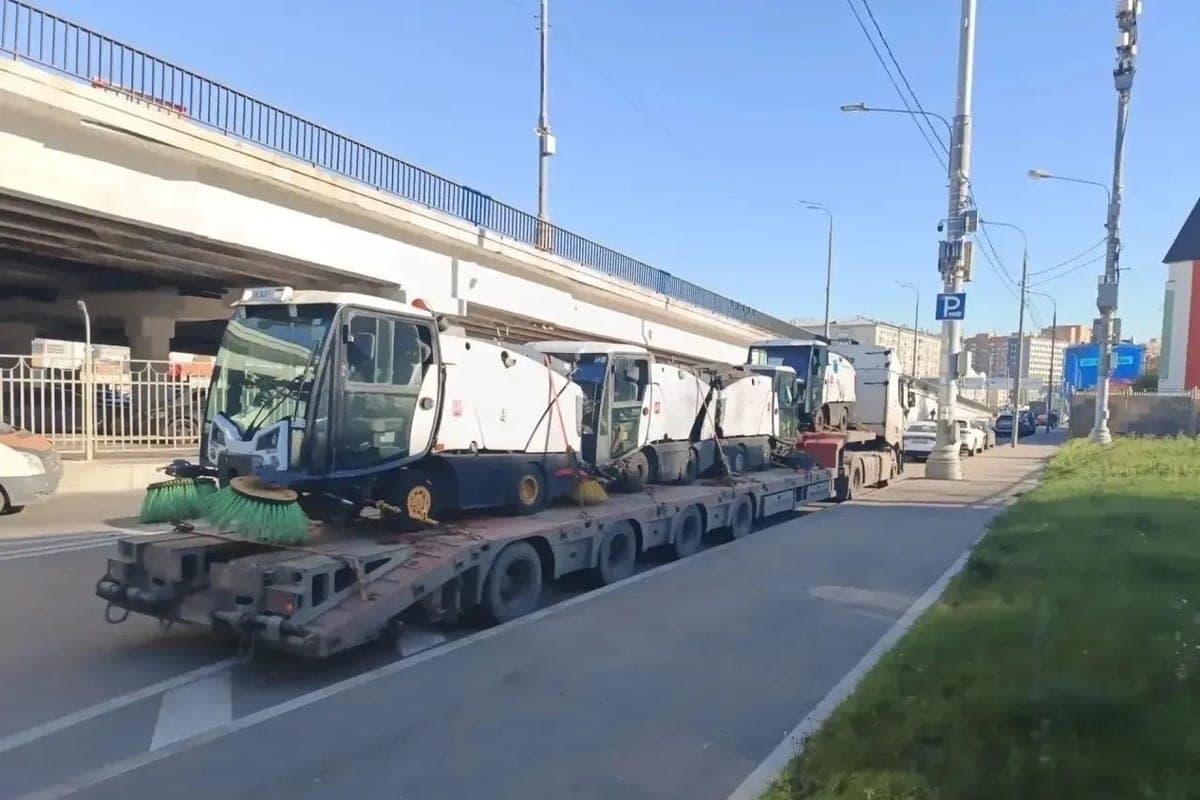 Communal equipment went from Moscow to Vologda